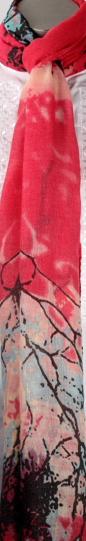 Printed  scarf pink Style:SC/4208/PNK image 0